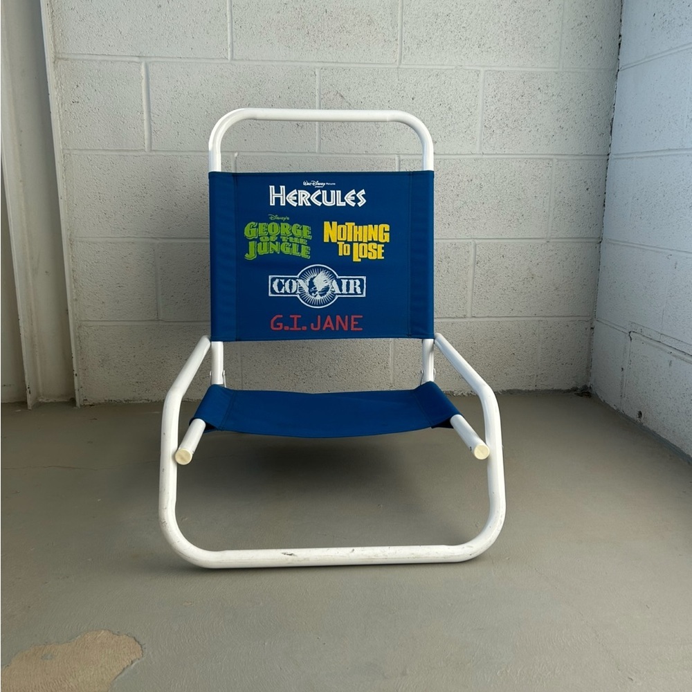Antique Promotional Walt Disney Enterprises 1997 Movie Lineup Lawn Chair - RARE - Picture 2 of 5